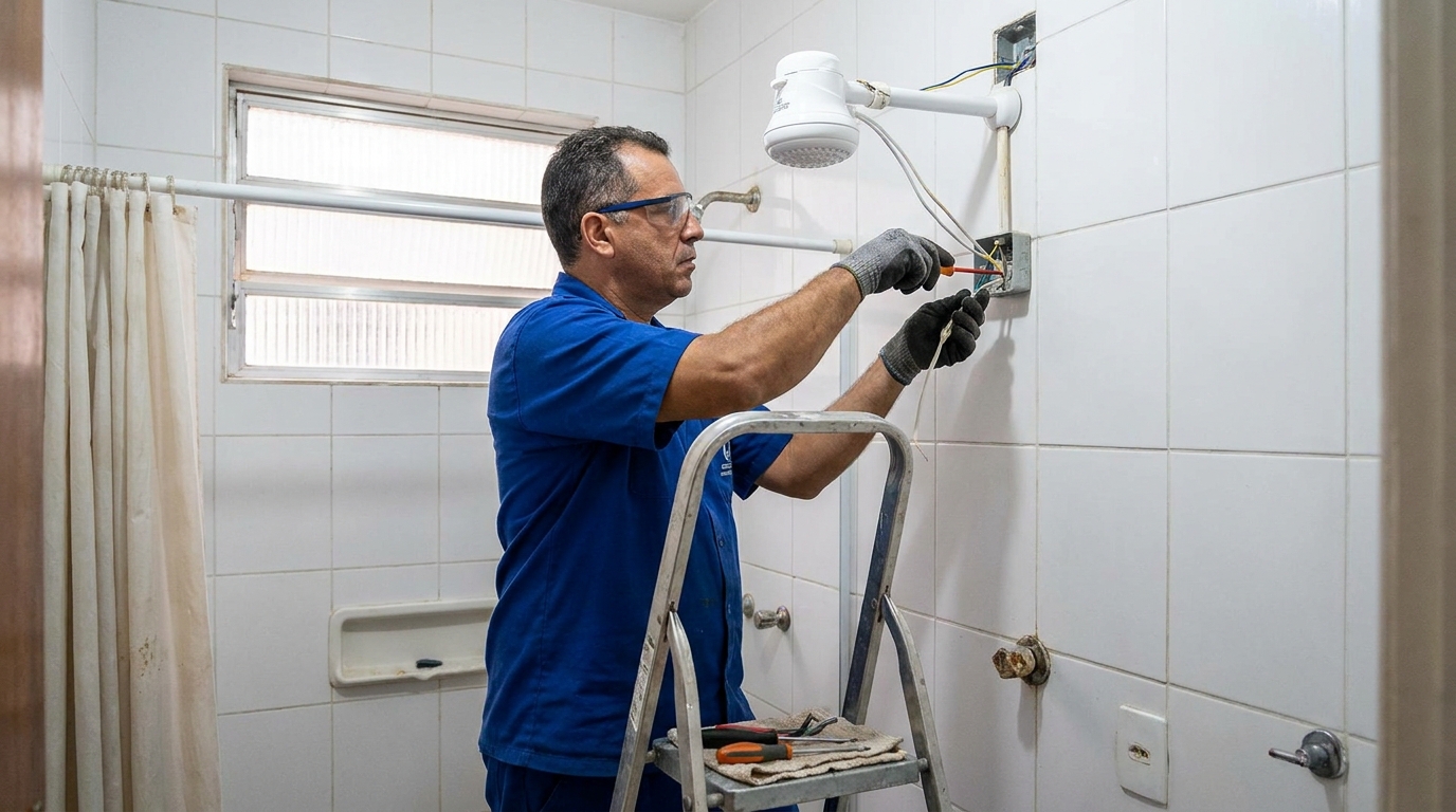 Instalacao de chuveiro eletrico em Brasília‑DF